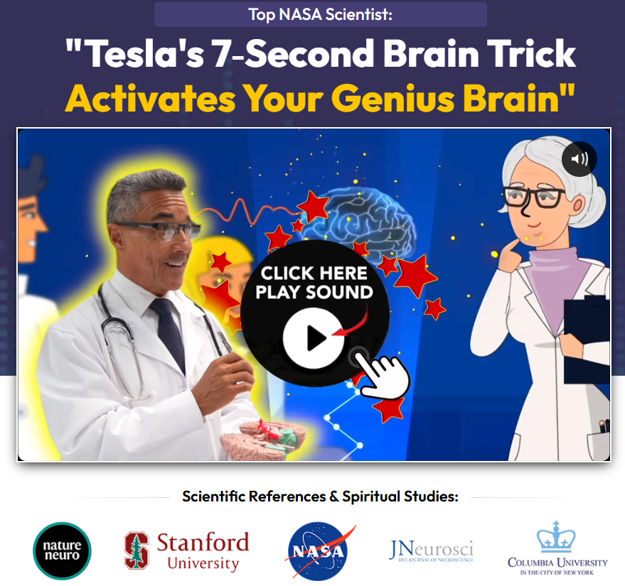 Tesla's 7‑Second Brain Trick official Theta brainwave audio program for focus and mental clarity